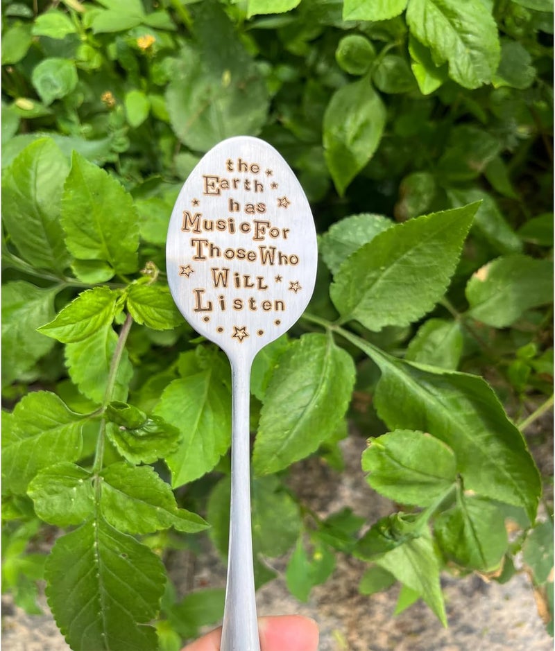 PLWalker Garden Plant Marker Friendship Gift for Women Gardeners, Plant Stake Label Sign Tag Gardening Gifts for Woman Plant Lovers, Metal Garden Decoration (Who Will Listen) - Image 2